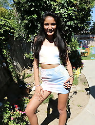 Asian strumpets are playing with their hole