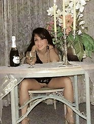 Sensuous bitch gets naked