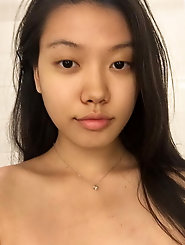 Horny oriental M-I-L-F having perfect knocker