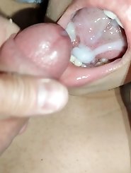 Mother is exposing her breasts