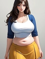 Women are posing without clothing in the images