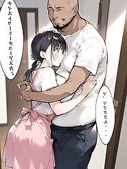 Wife with small breasts and husbandâ€™s infidelity in their own home.